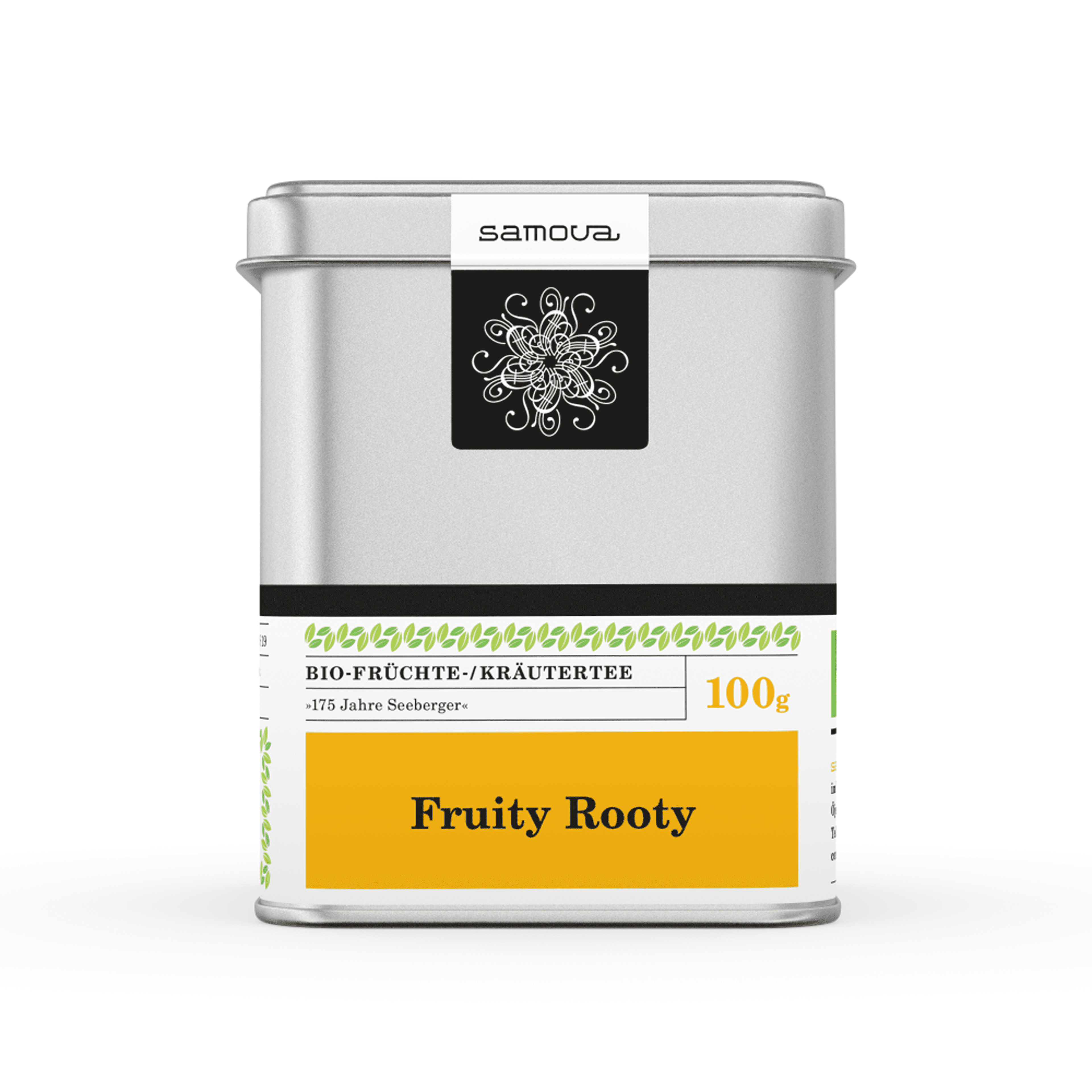 Can of Fruity Rooty tea