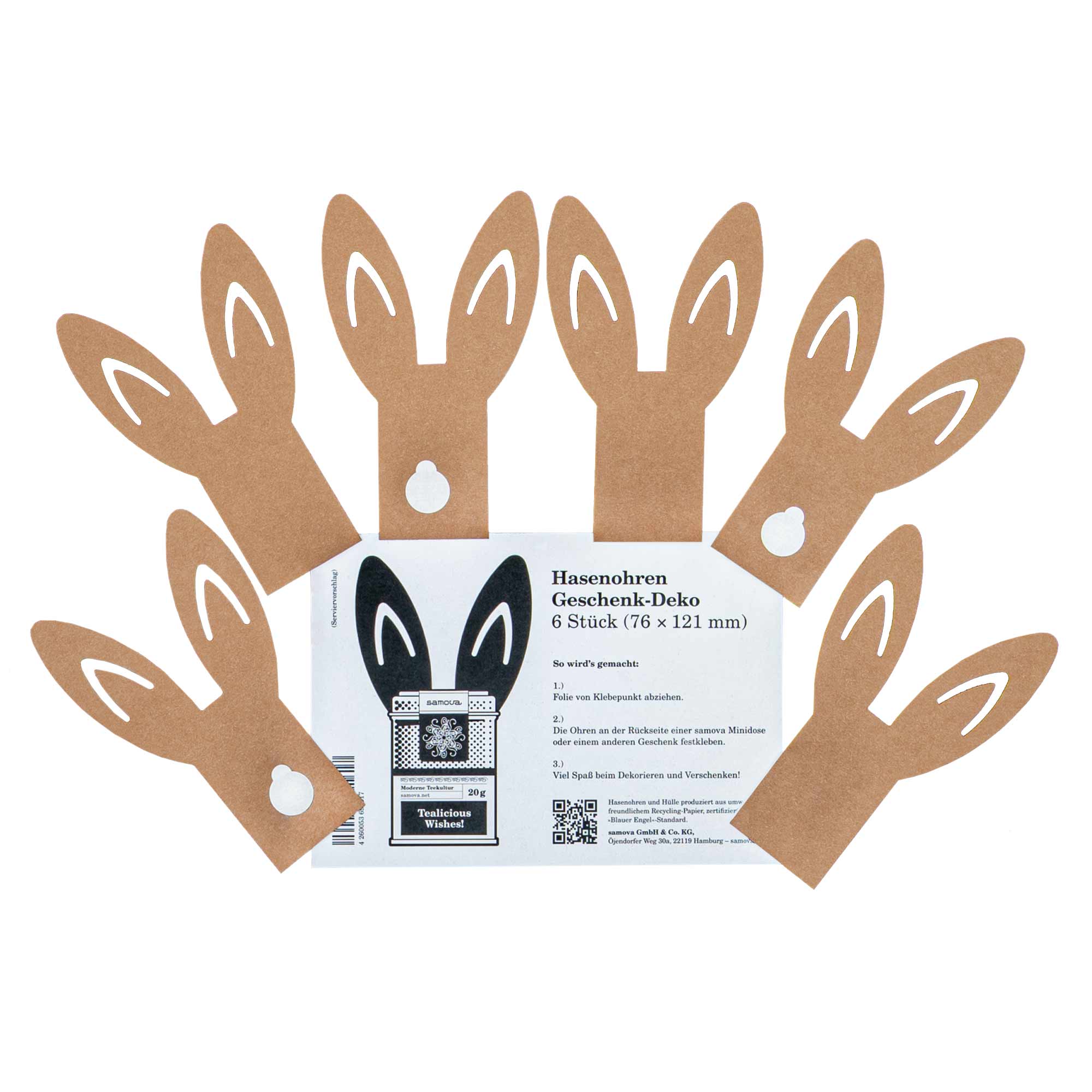 Hasenohren Geschenk-Deko