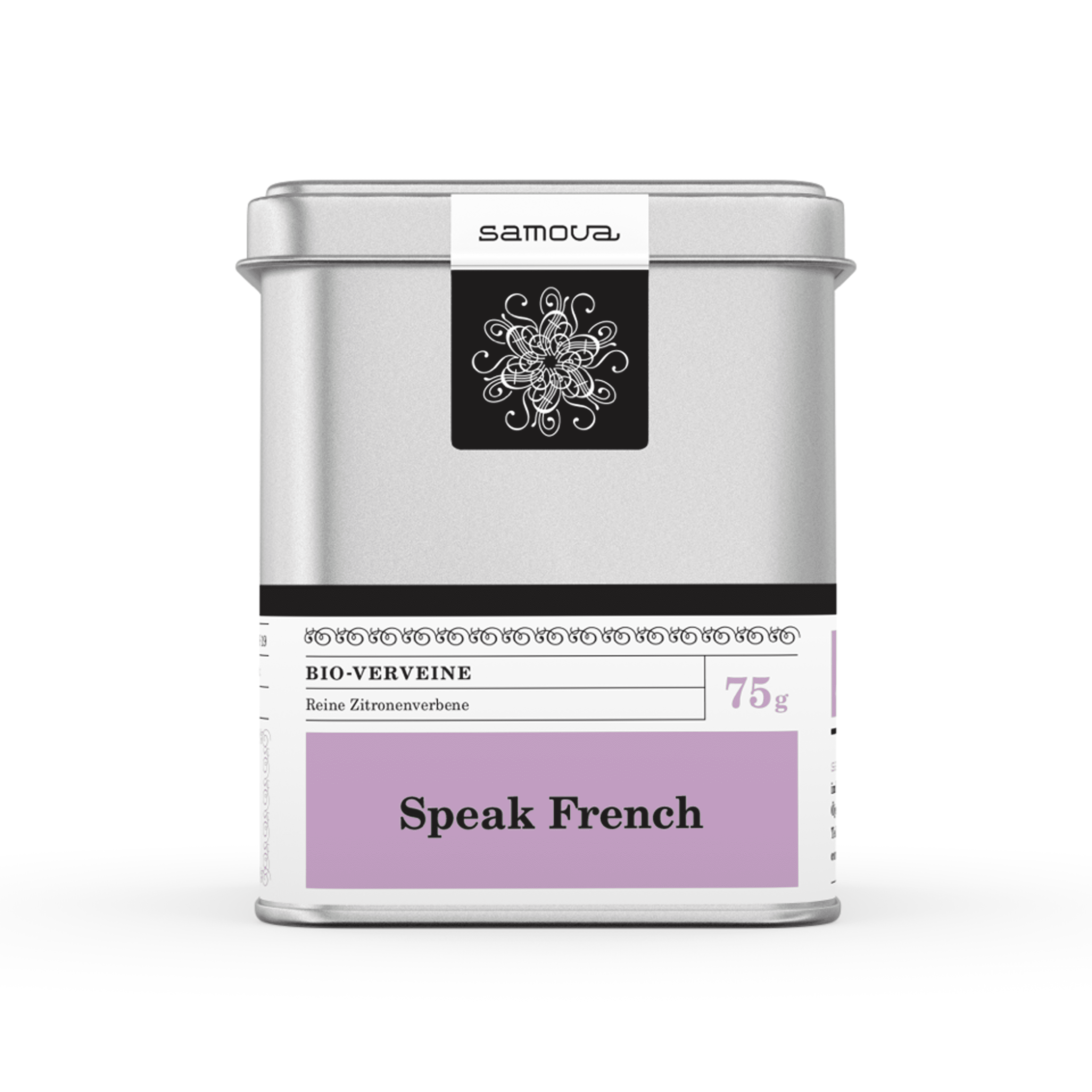 Can of Speak French tea