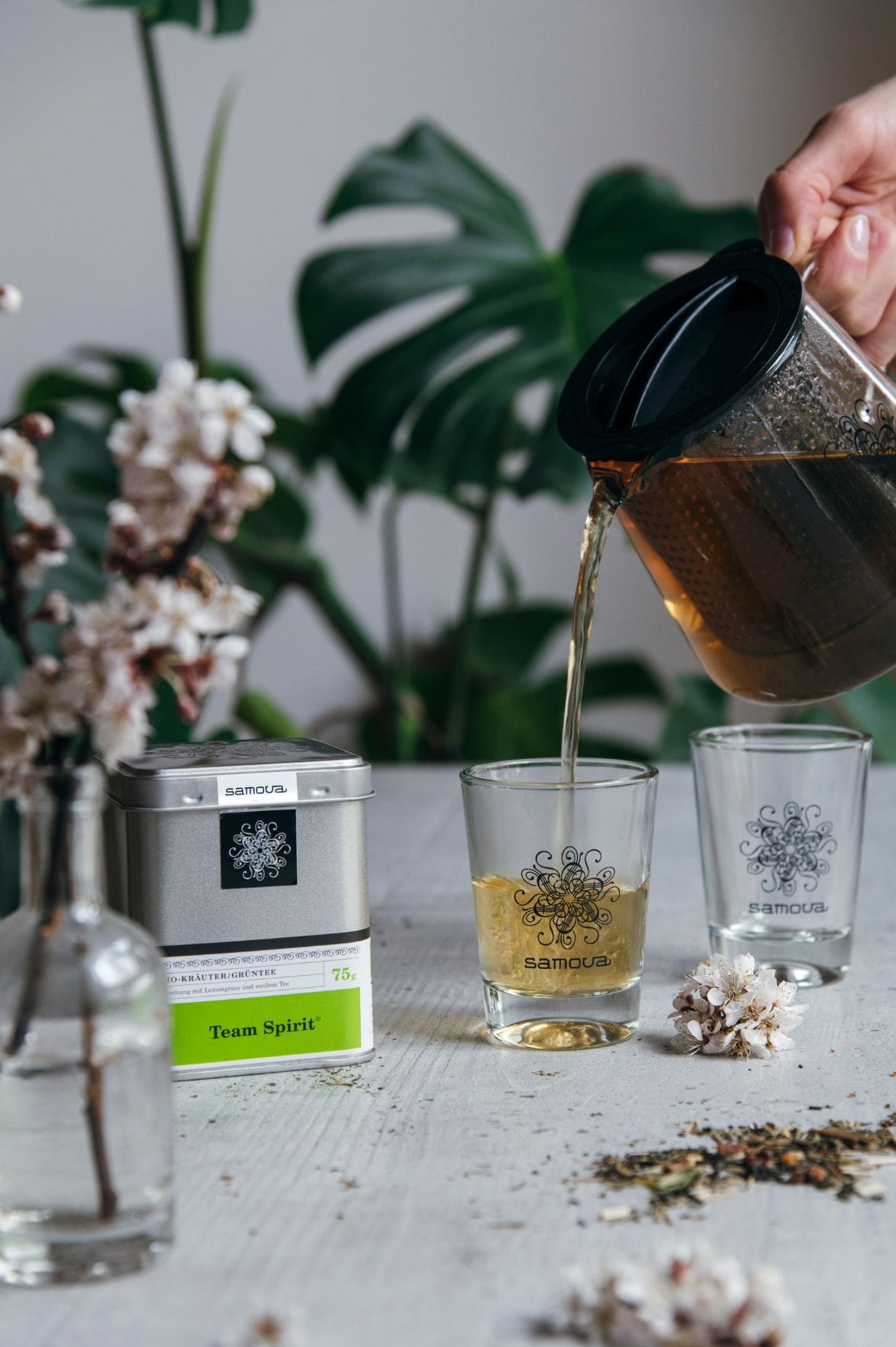 OUNONA Keramik Teedose Vintage - Luftdichter Teebehälter Mit Deckel In Hellgrün