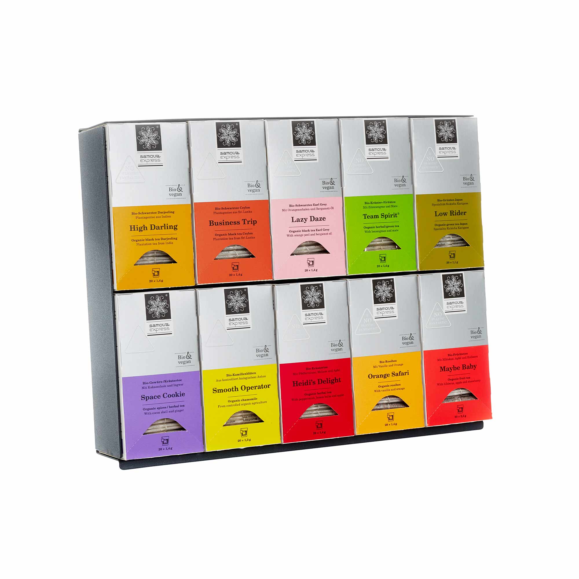 10er Display für Express-Teebeutel schwarz
