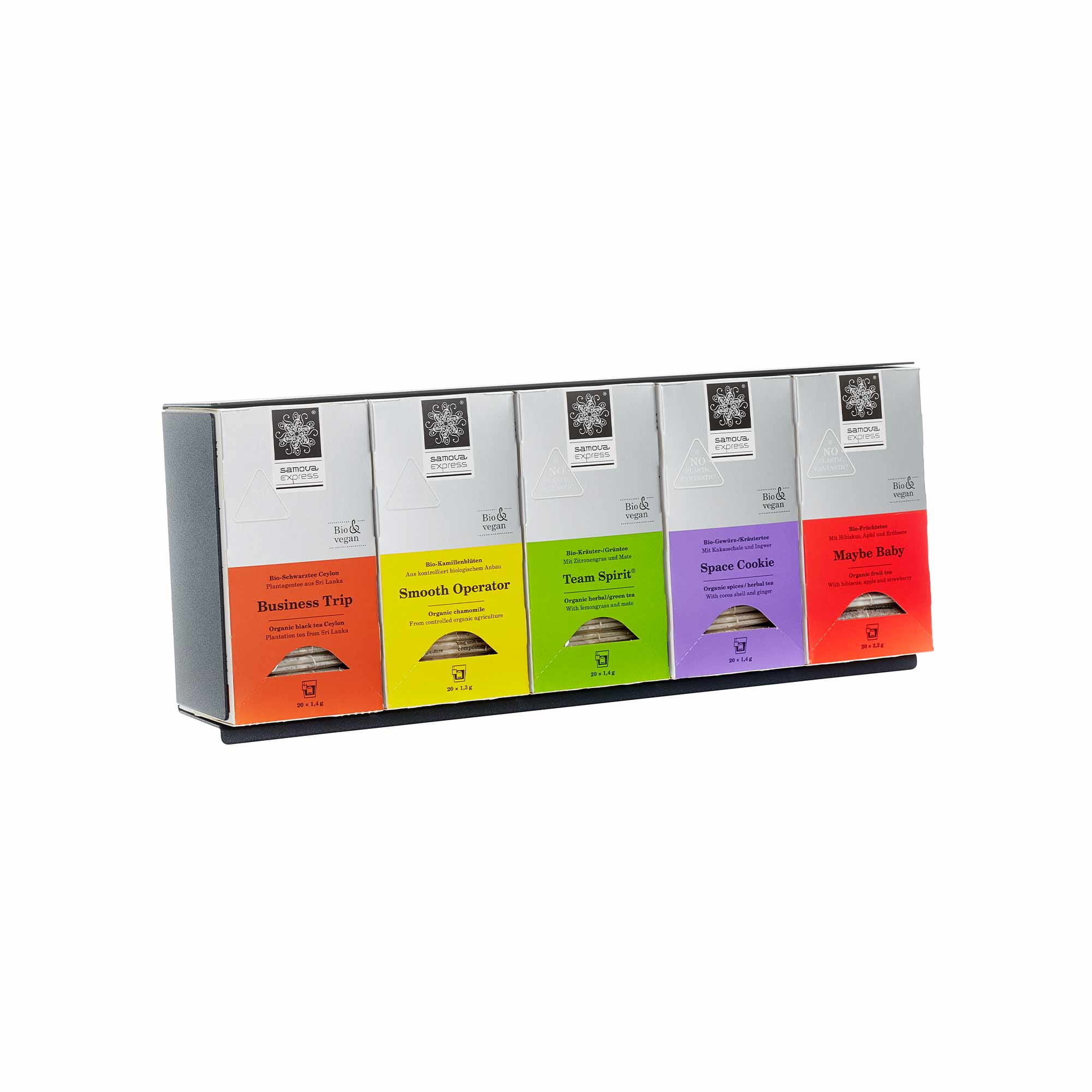 5er Display für Express-Teebeutel schwarz