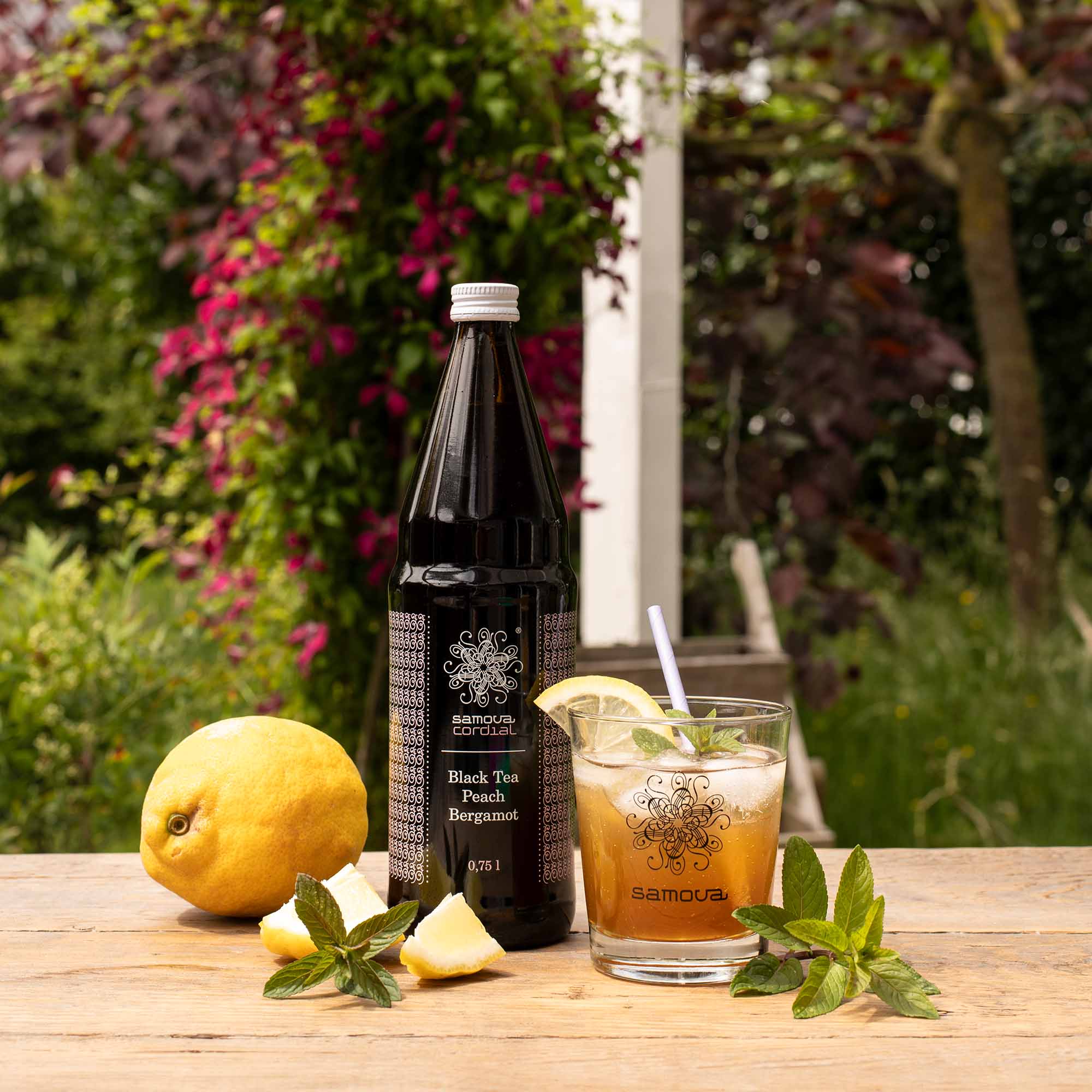 samova Cordial Black Tea Peach Bergamot Bio