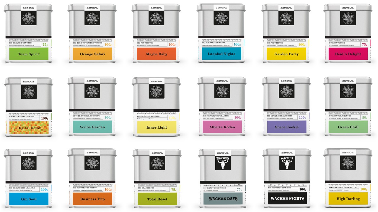 samova Kollektion - alle Teewelten auf einen Blick